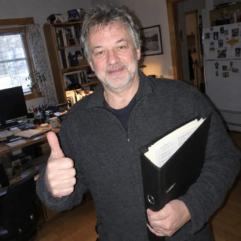 Stephen from Calgary, AB with their Handover Kit